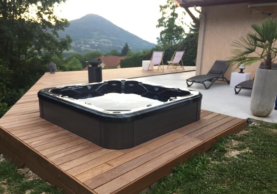Installation d’un Spa semi-encastré haut de gamme à Clermont-Ferrand